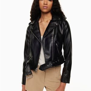 Aritzia Wilfred T-Bird Women's Black Jacket
